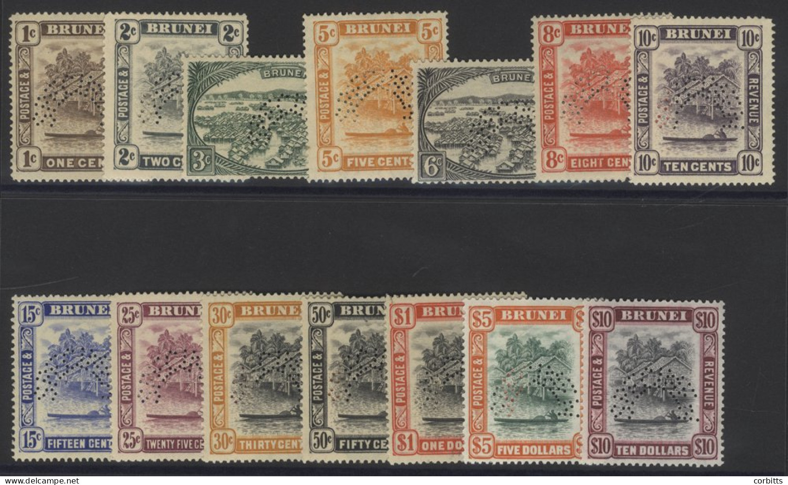 1947-51 Colours Changed Set Perf SPECIMEN, M (some With Gum Toning), Generally Fine, SG.79s/92s. Scarce Set. Cat. £375 - Other & Unclassified