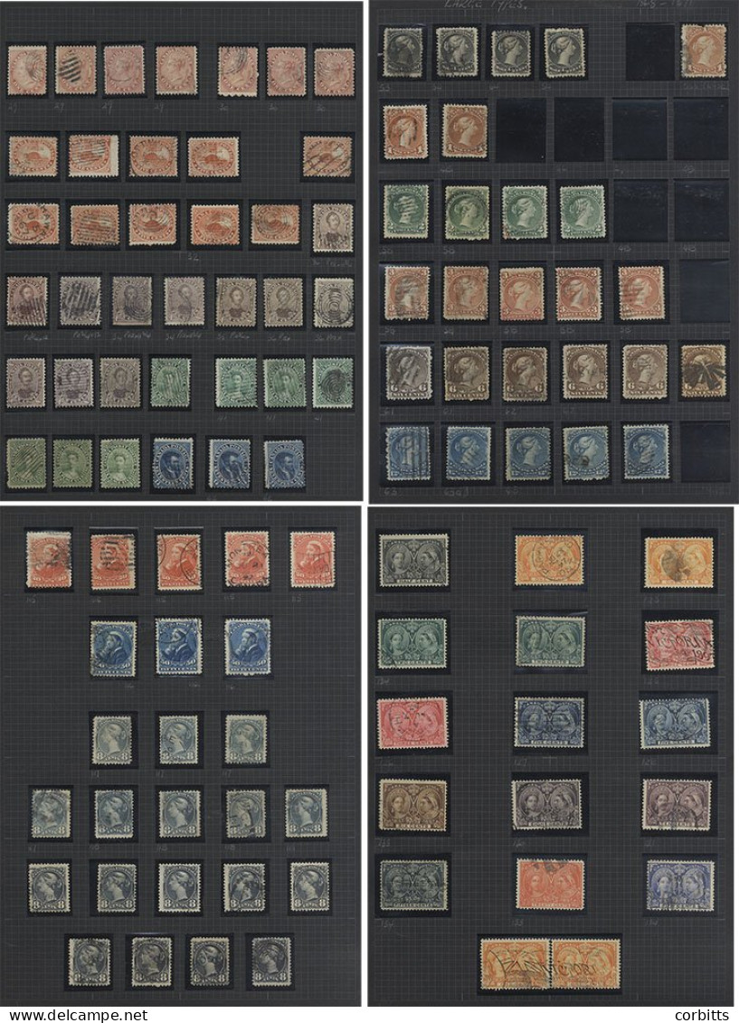 1859-1985 U Collection In A Ring Binder Incl. 1859 1c (7), 5c (10), 10c (11), 12½c (7), 17½c (3), With Many Different Sh - Autres & Non Classés