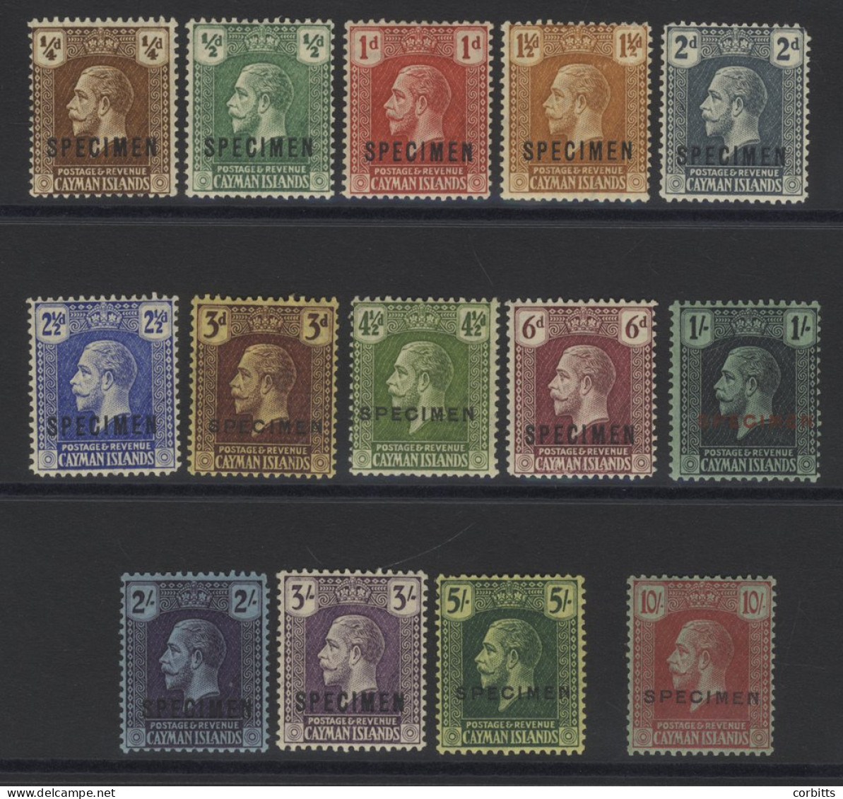 1921-26 MSCA Set Optd SPECIMEN, Fine M, SG.69s/83s. (14) Cat. £475 - Other & Unclassified