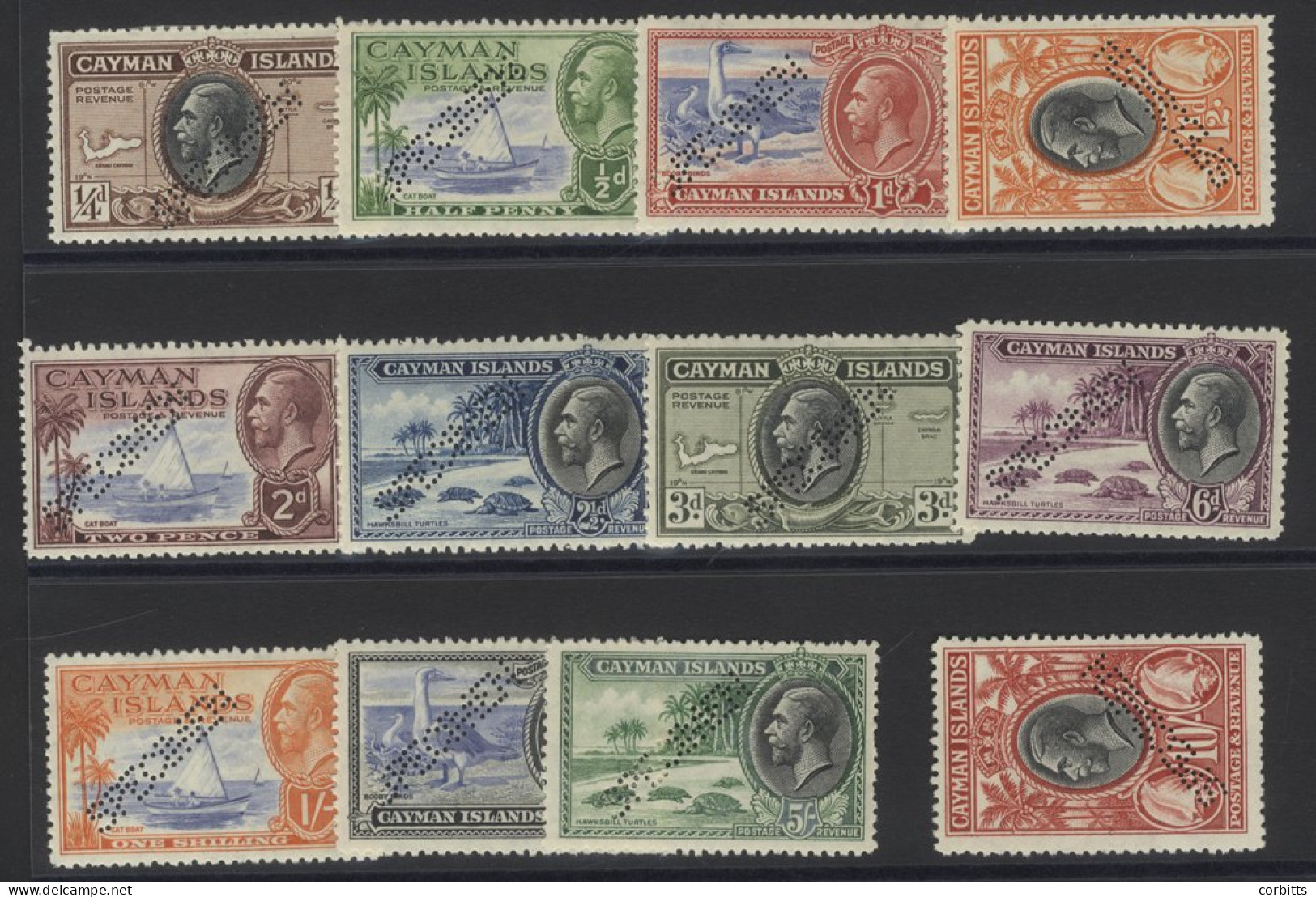 1935 Pictorial Defin Set Perf SPECIMEN, Generally Fine M (odd Short Perf, Tiny Ink Dot At Right Of 2d), SG.96s/107s. (12 - Altri & Non Classificati