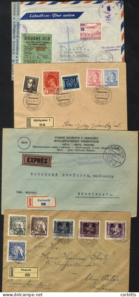 Miscellany Incl. 1930's-50's Postage Dues On Cover (8), Instructional Labels, Fiscals, Express (6) & Registered (15) Cov - Autres & Non Classés