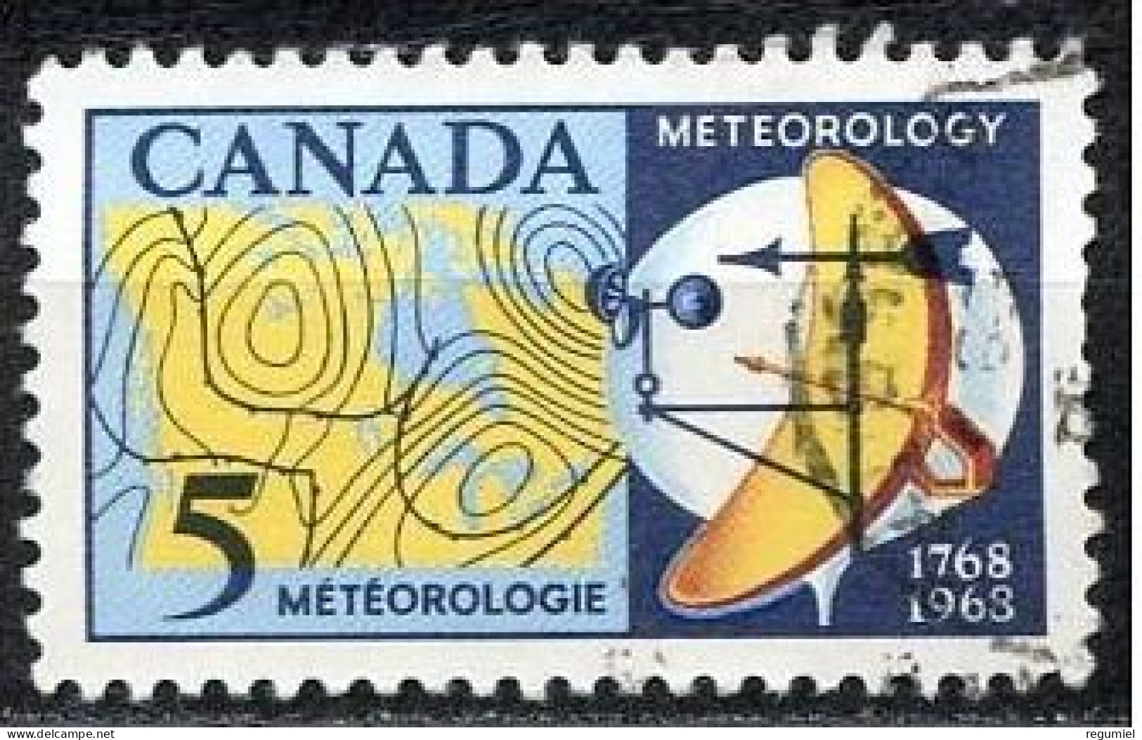 Canada U  400 (o) Usado. 1968 - Oblitérés