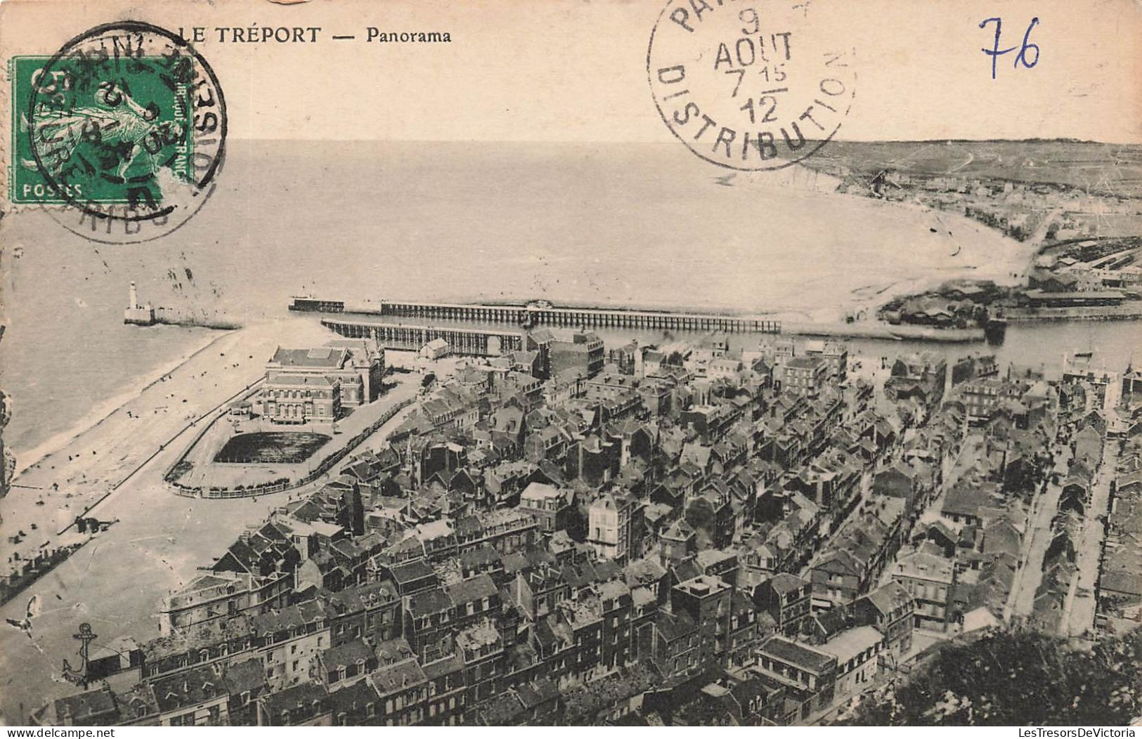 FRANCE - Le Tréport - Vue Générale - Panorama - Carte Postale Ancienne - Le Treport