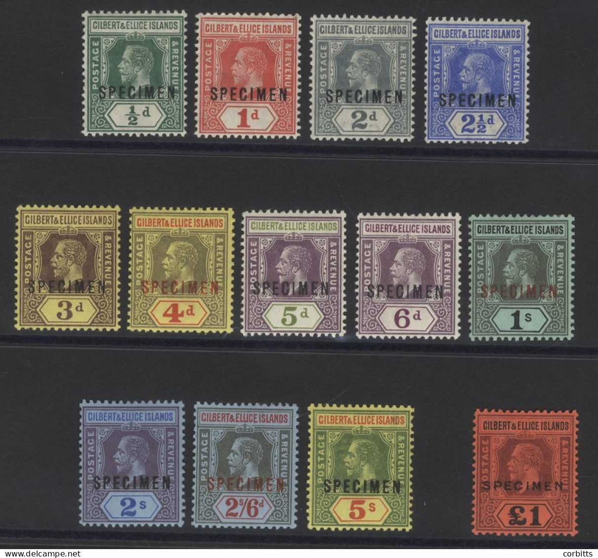 1912-24 MCCA Set, Fine M (hinge Remnants), SG.12s/24s. (13) Cat. £600 - Altri & Non Classificati