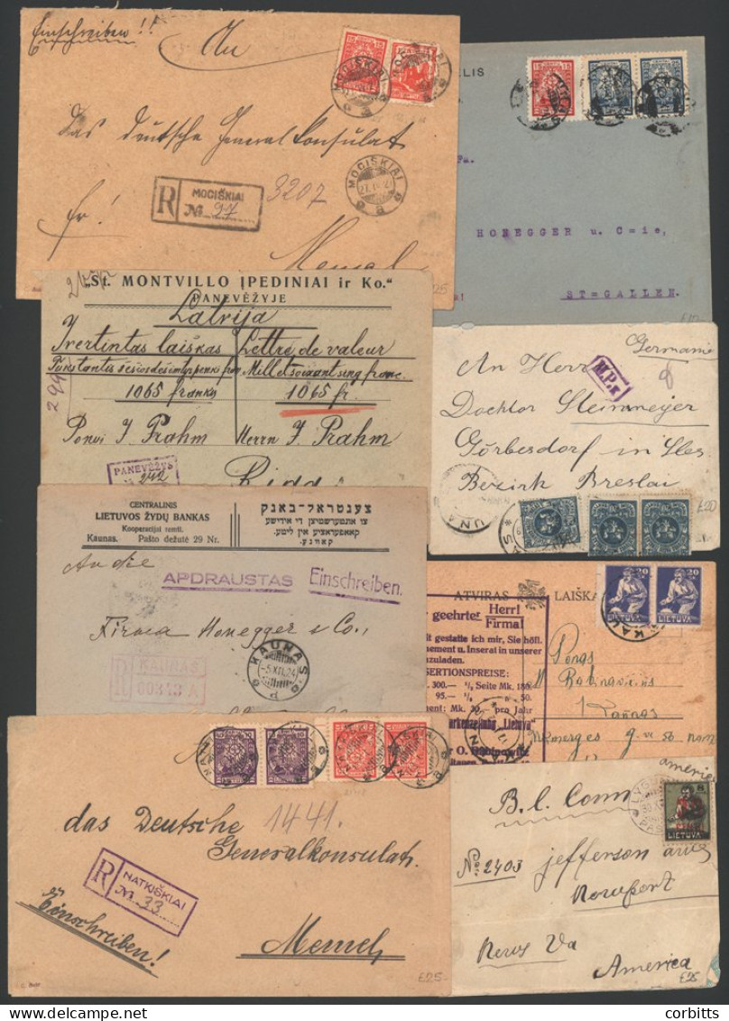 C1850-1939 Selection Of Covers/cards (15), A Few Registered, Various Frankings & Most To Overseas Destinations, Cancels  - Sonstige & Ohne Zuordnung