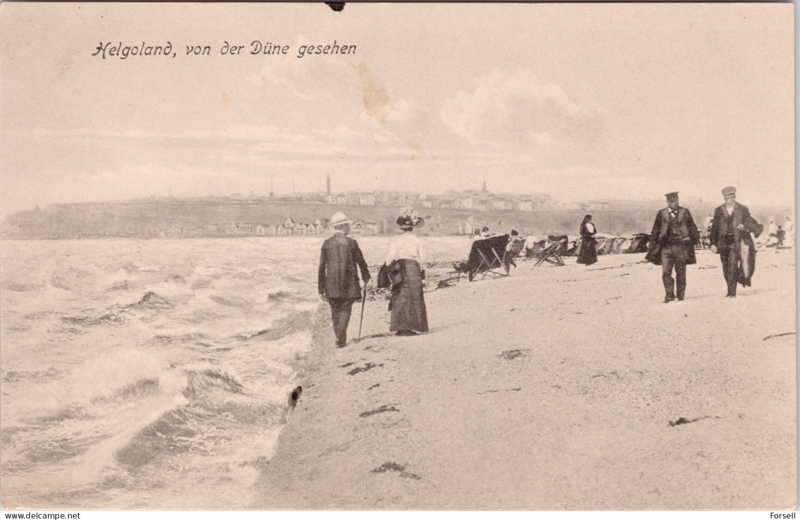 Helgoland , Von Der Düne Gesehen (Stempel: Wilhelmshafen 1919) - Helgoland