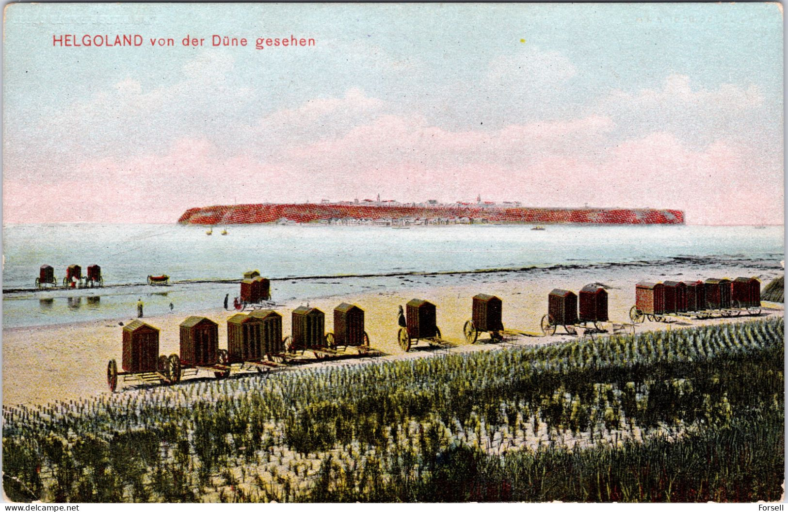 Helgoland , Von Der Düne Gesehen (Vorgestempelt: Auf Hoher See 1921...) - Helgoland