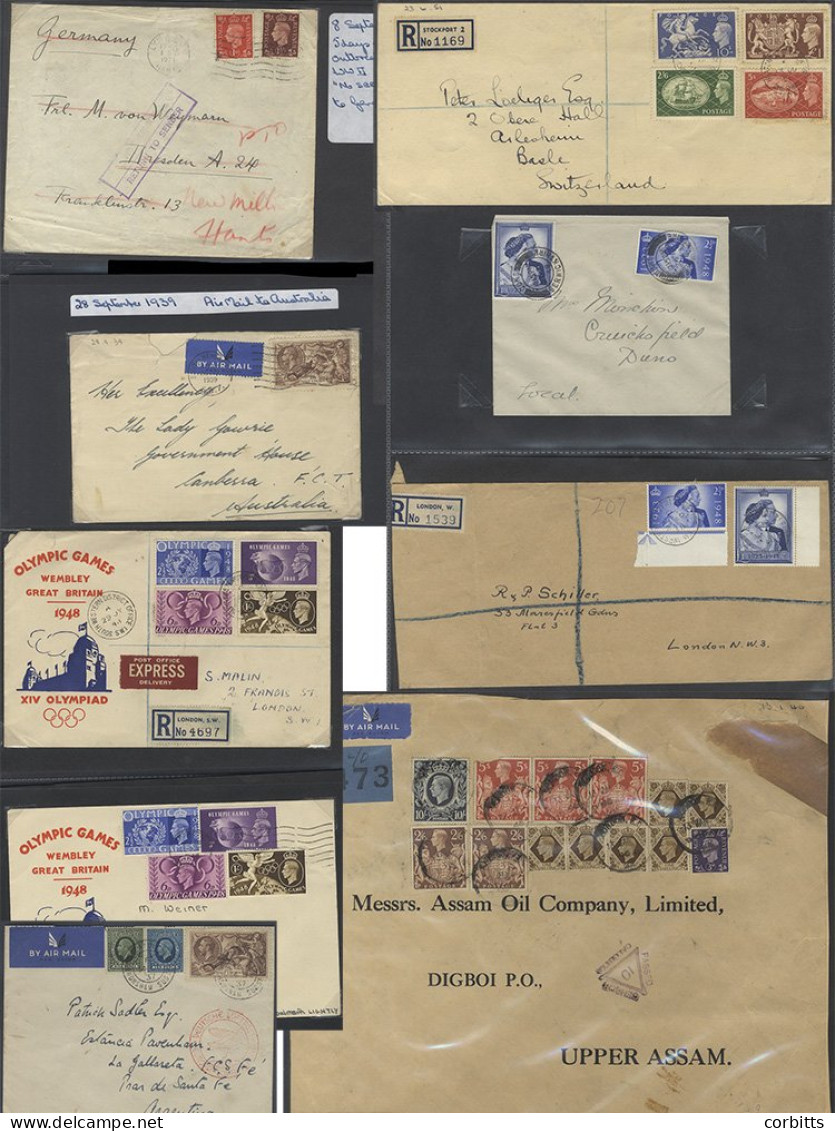 1936-52 Cover Collection (650) Housed In Eight Albums Covering The Four Kings Incl. FDC's, Postal Stationery, Postage Du - Autres & Non Classés