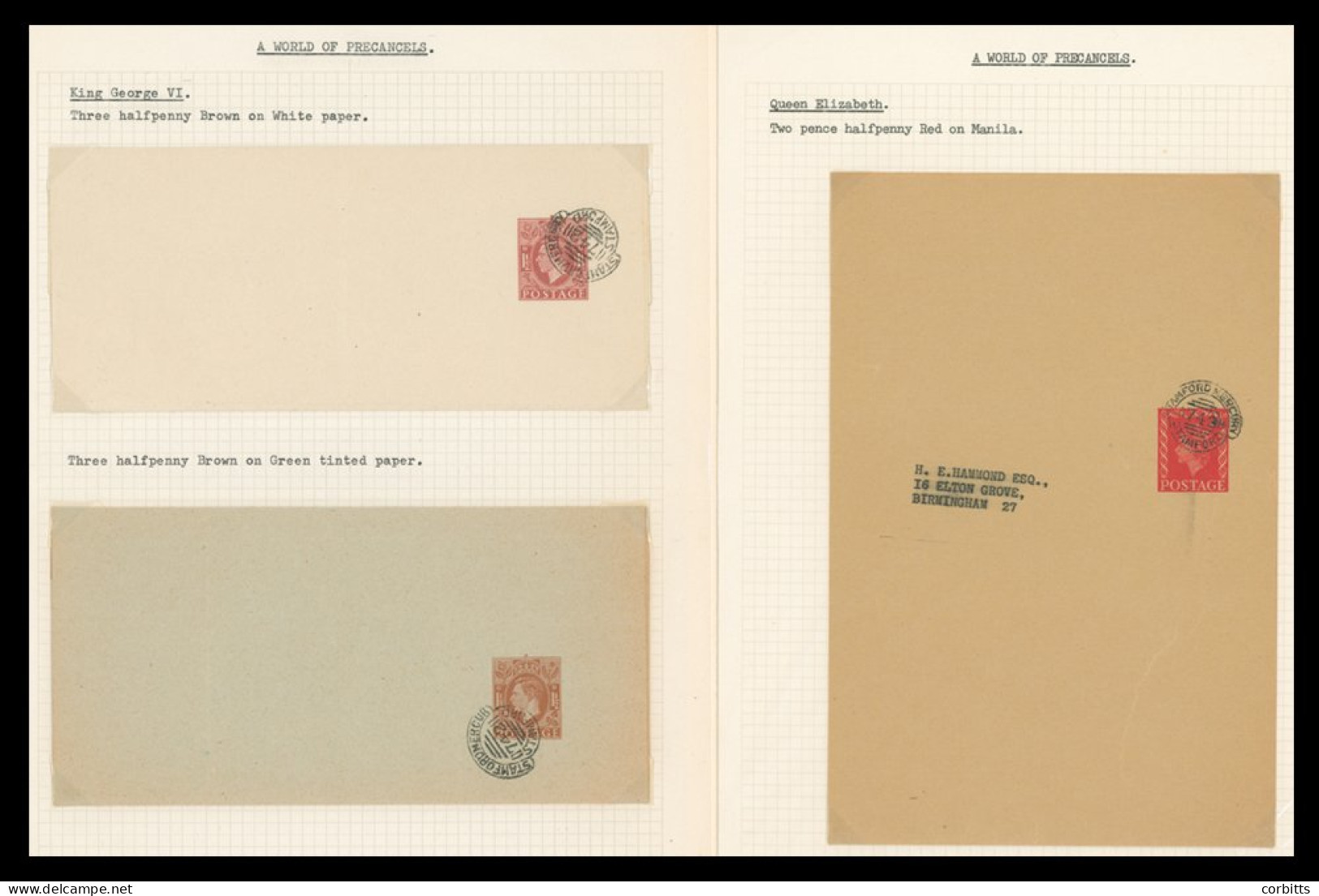 COLLECTION Of Items (28) Showing Stamford Mercury Pre-cancels KGVI-QEII, Mainly Fine. - Other & Unclassified