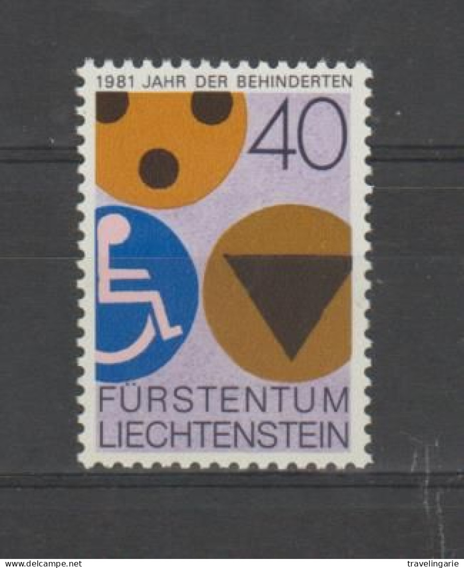 Liechtenstein 1981 International Year Of People With Disabilities ** MNH - Handicaps