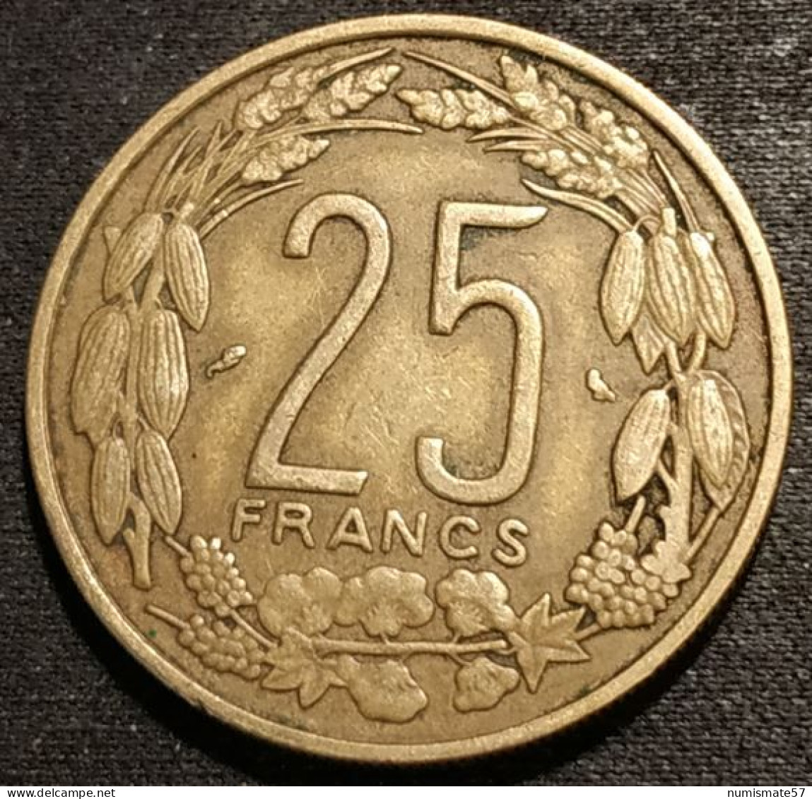 CAMEROUN - 25 FRANCS 1972 - KM 4a - ( ETATS DE L'AFRIQUE EQUATORIALE ) - Camerún