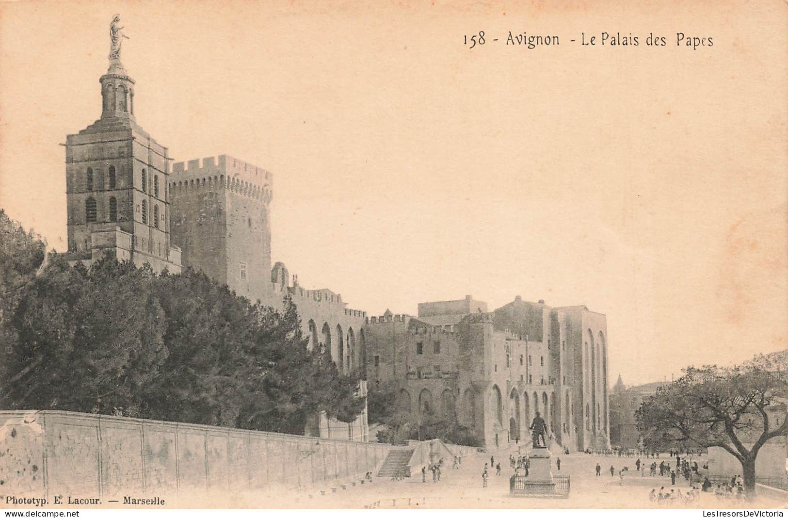FRANCE - Avignonn - Le Palais Des Papes - Carte Postale Ancienne - Avignon (Palais & Pont)