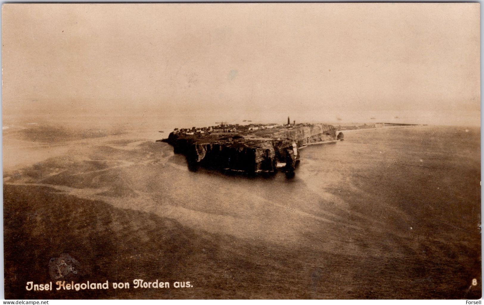 Insel Helgoland Von Norden Aus (Stempel: 1924) - Helgoland