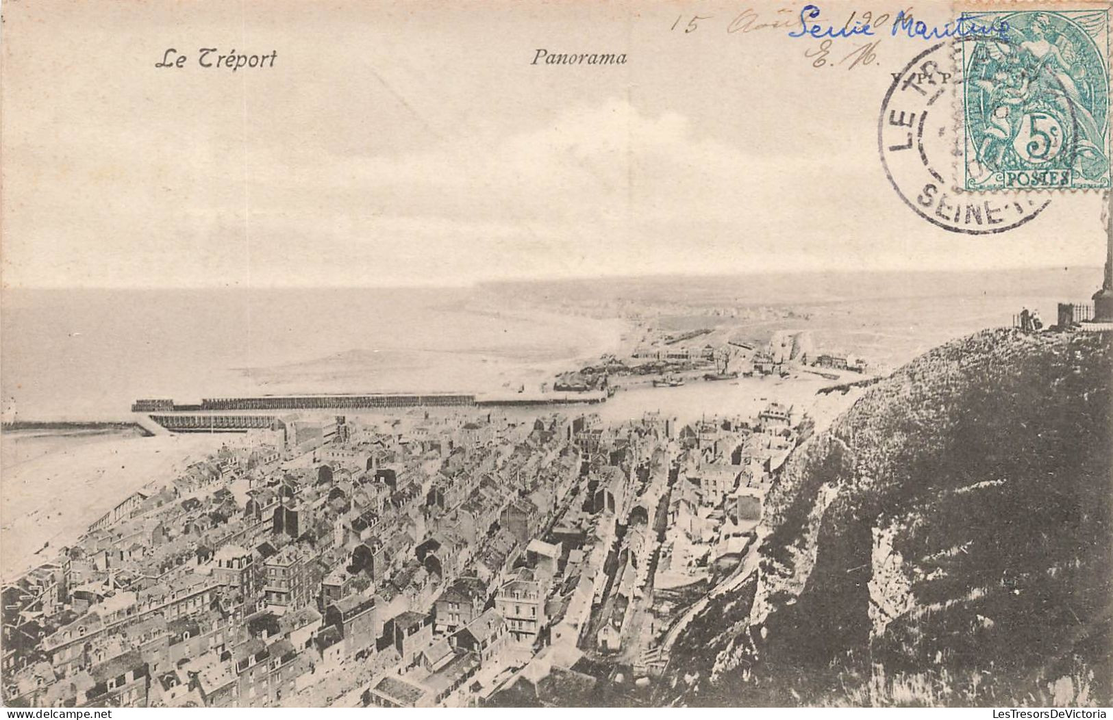 FRANCE - Le Tréport Mers - Vue Générale - Panorama - Carte Postale Ancienne - Le Treport