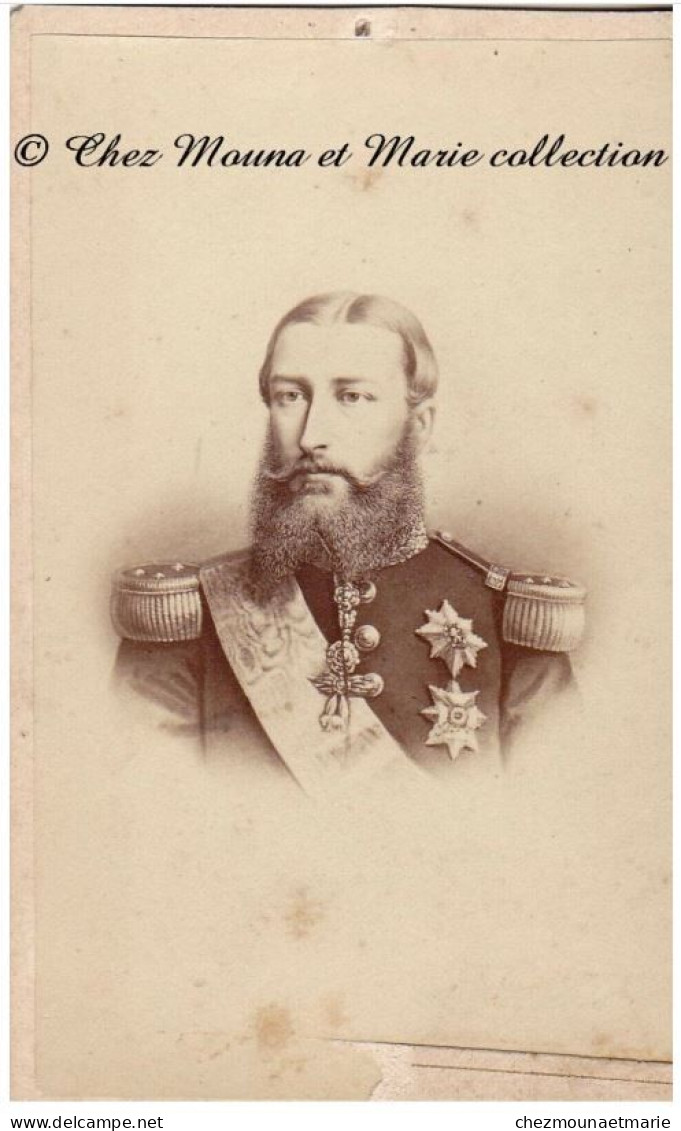 LOT DE 2 CDV PHOTO ROIS DE BELGIQUE DES BELGES LEOPOLD IER ET II - Personalità