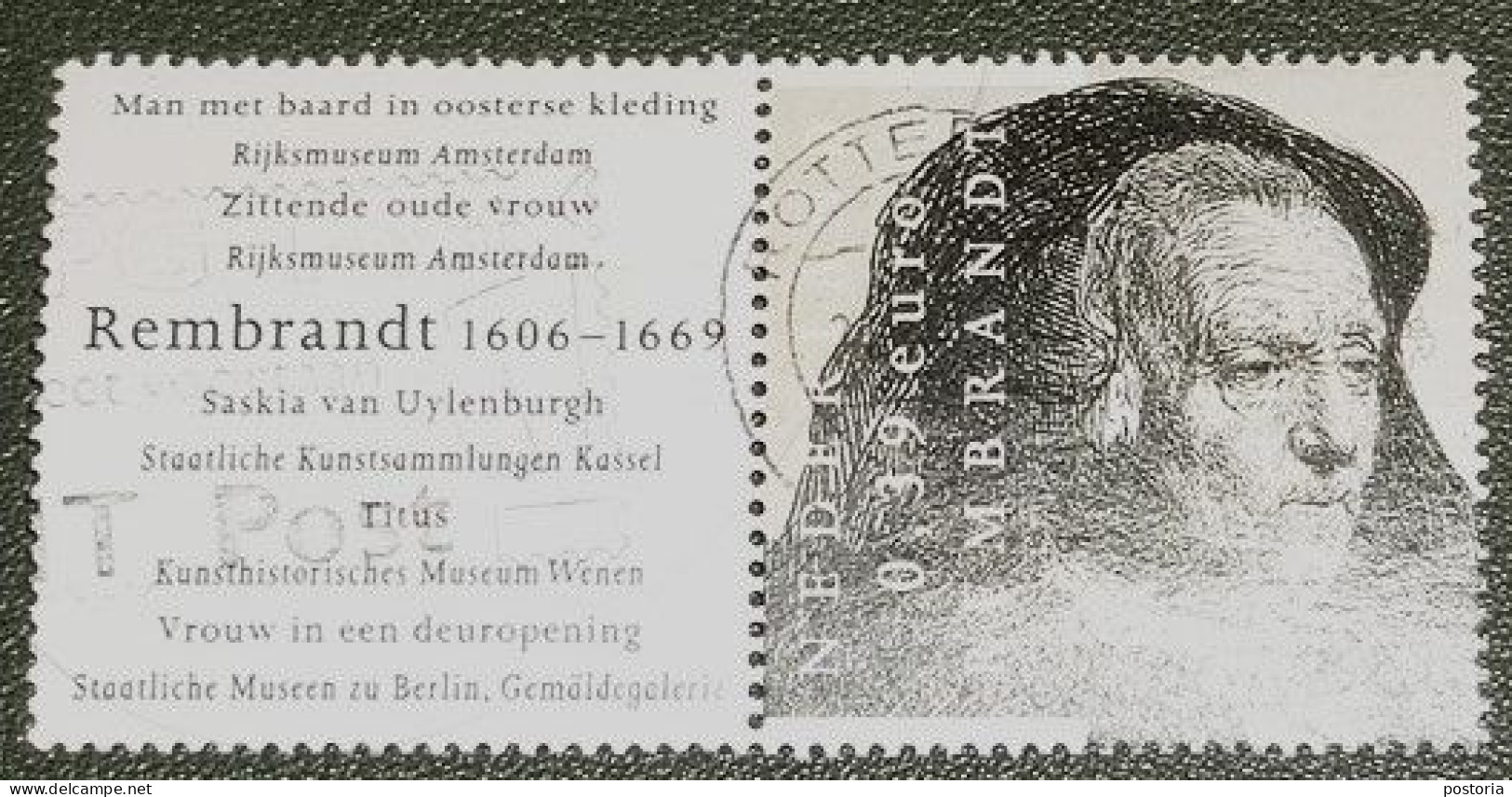 Nederland - NVPH - 2430 - 2006 - Gebruikt - Cancelled - Rembrandt - Met Tab - Zittende Oude Vrouw - Usati
