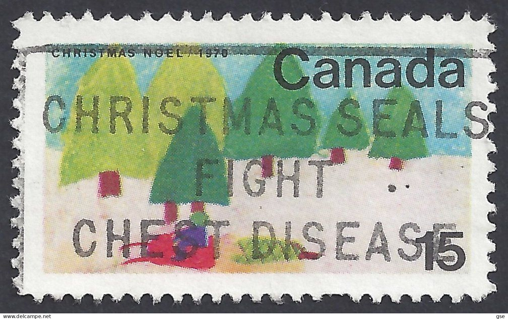 CANADA 1970 - Yvert 450° - Natale | - Gebruikt