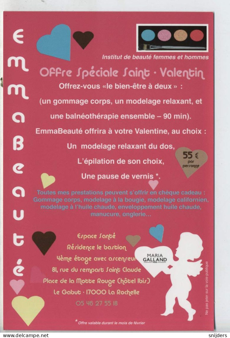 Emma Beauté Ongebruikt Blanco Rug Valentin Dos Blanc - Valentine's Day