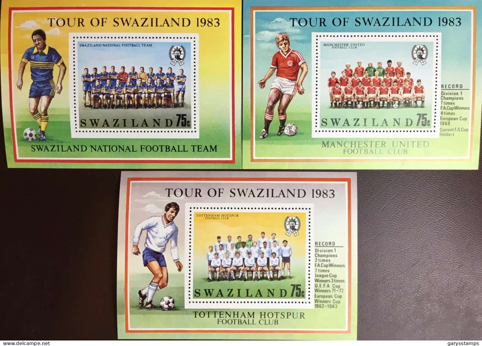 Swaziland 1983 Football Tour Minisheet Set MNH - Swaziland (1968-...)