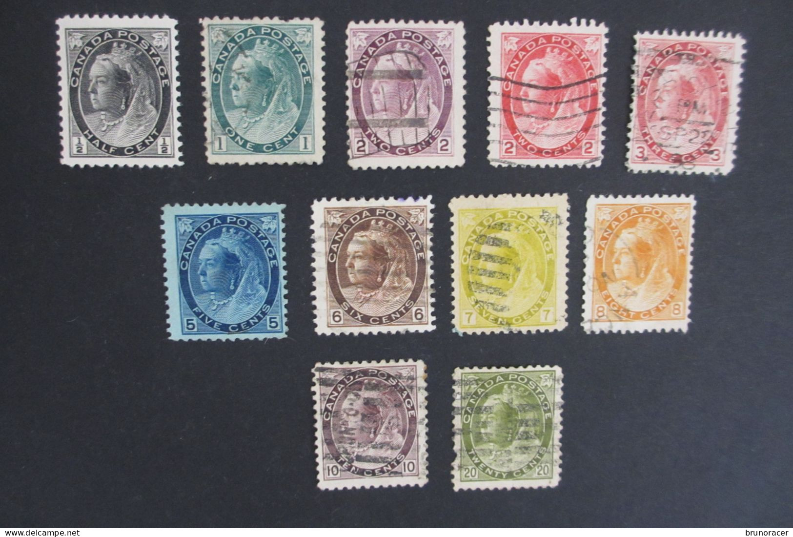 CANADA  N°62 NEUF*/N°67 NEUF(*) + N°63 à 66 /68 à 72 Oblit.  COTE 202 EUROS VOIR SCANS - Unused Stamps