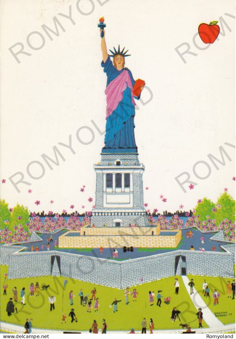 CARTOLINA  B10 NEW YORK CITY,NEW YORK,STATI UNITI-STATUE OF LIBERTY-NON VIAGGIATA - Statue De La Liberté