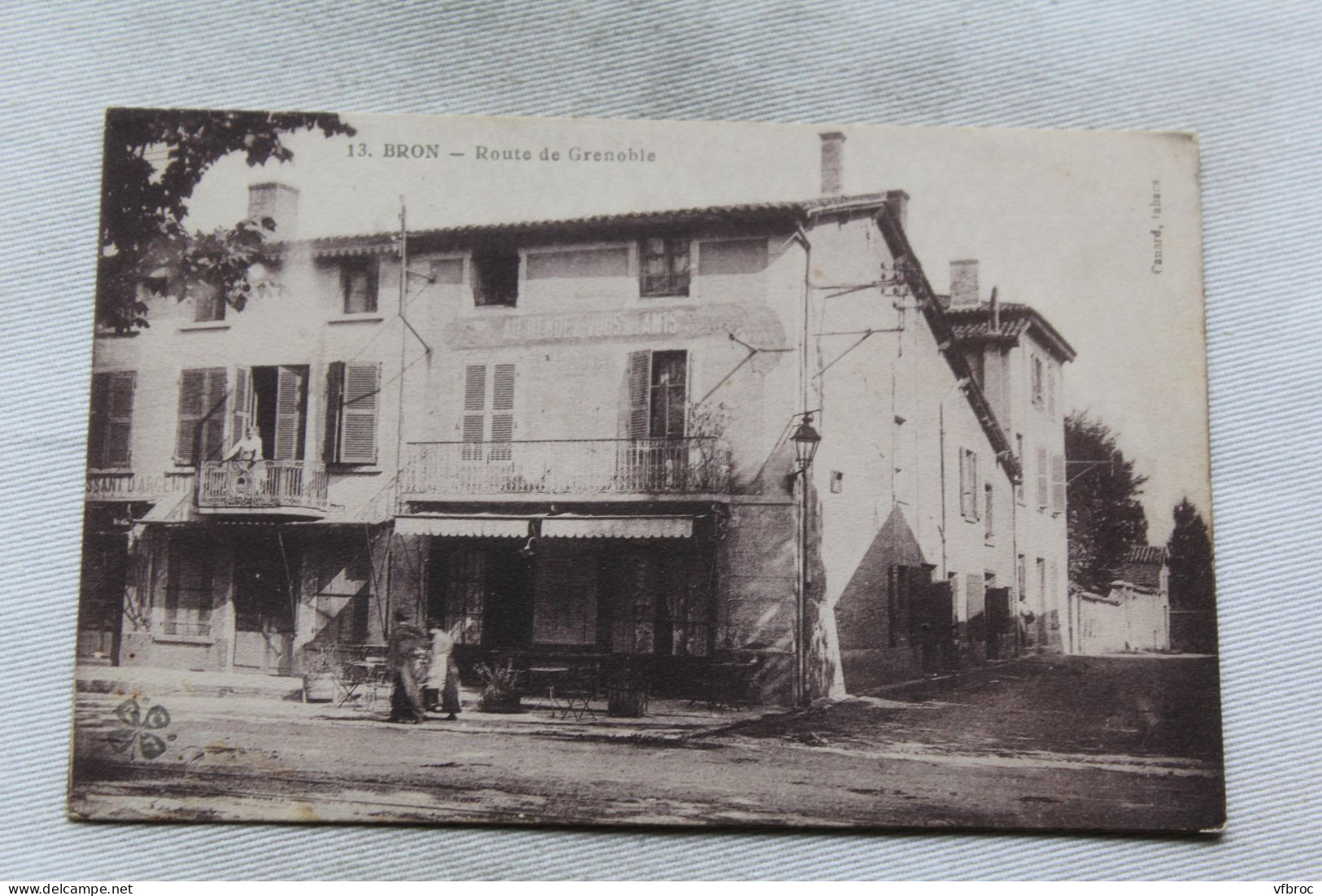 Cpa 1926, Bron, Route De Grenoble, Rhône 69 - Bron