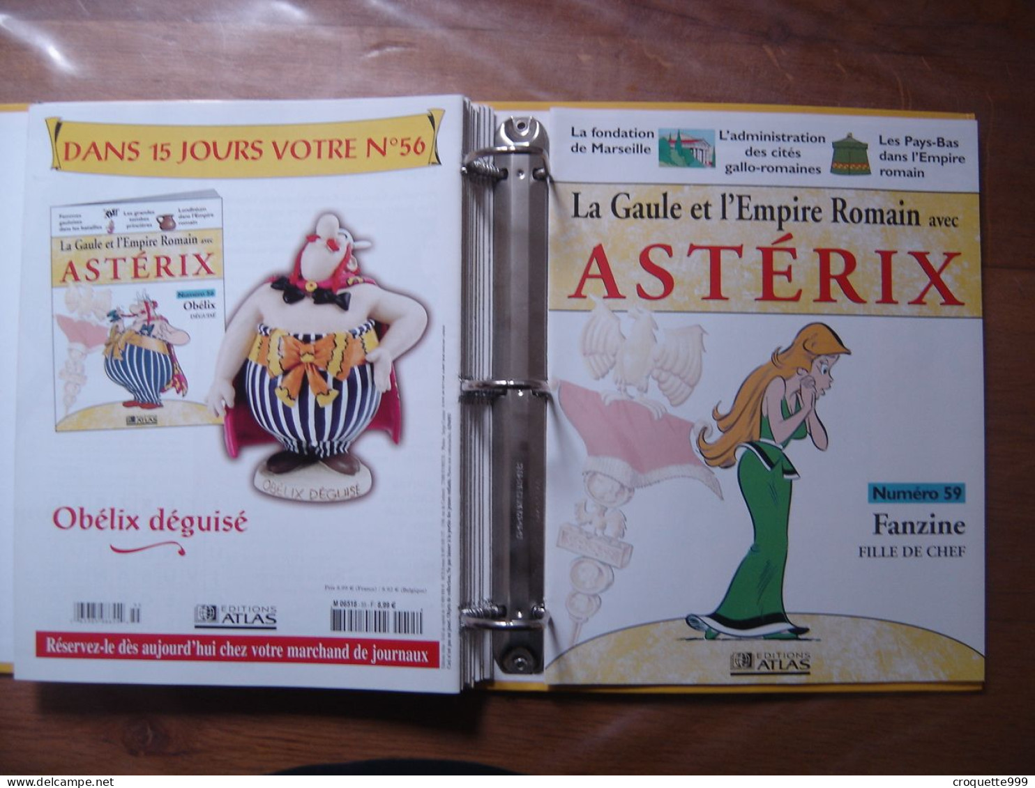 La Gaule et l'empire romain avec ASTERIX Editions Atlas 56 numeros manque 14 numeros