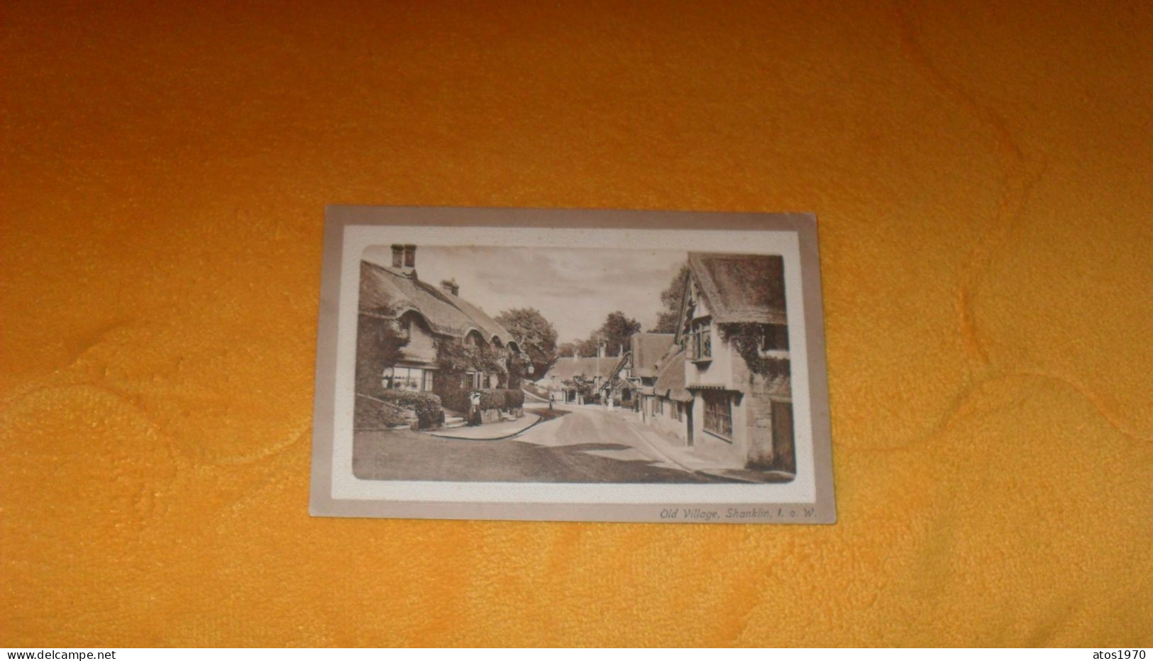 CARTE POSTALE ANCIENNE CIRCULEE DE 1911 ../ OLD VILLAGE.- SHANKLIN..I.O.W. ..CACHET + TIMBRE - Shanklin