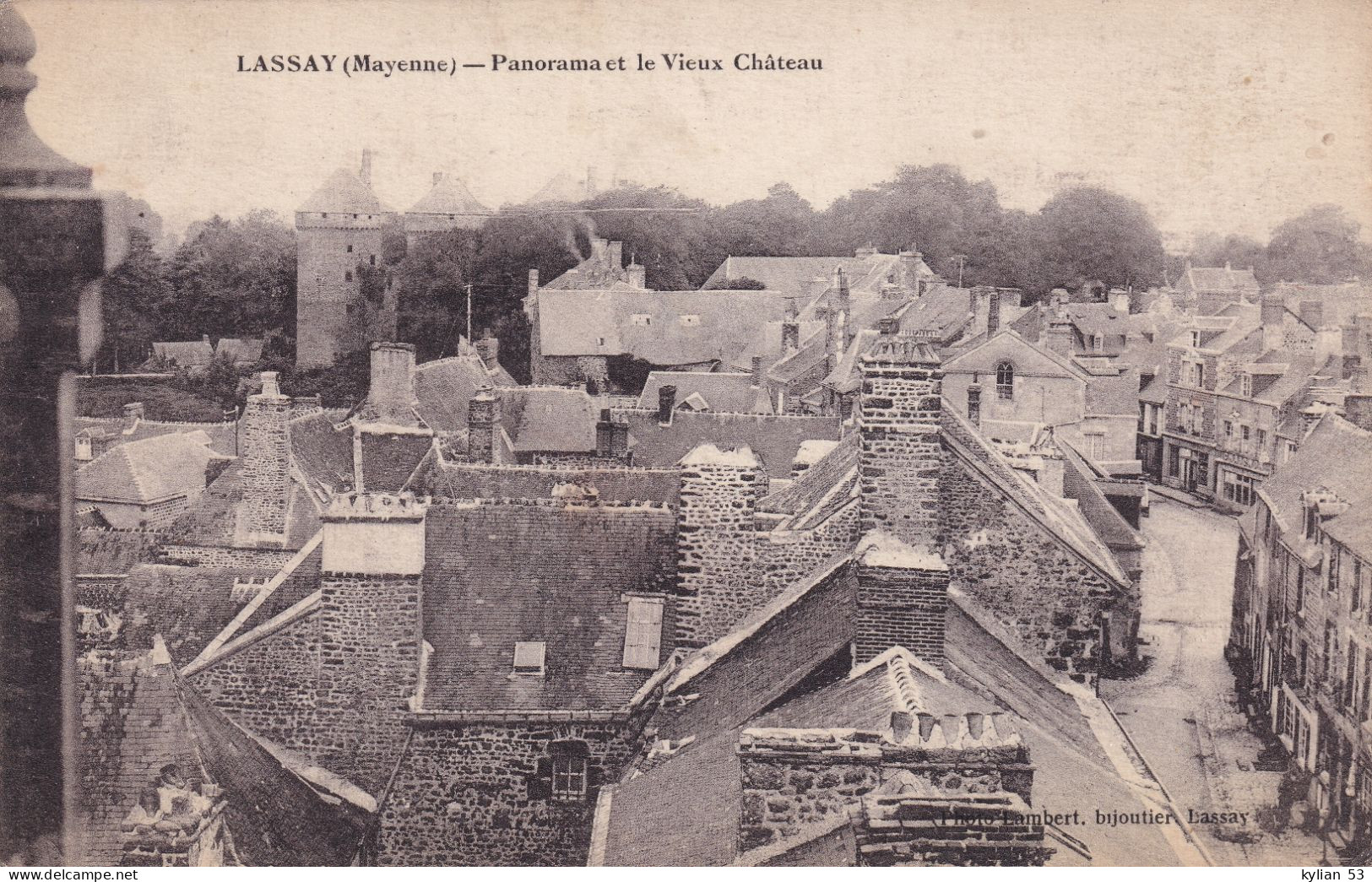 Lassay - Panorama Et Le Vieux Château - Mayenne - 53 - CPA - Lassay Les Chateaux