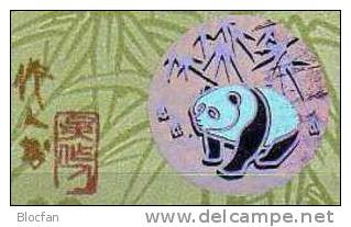 Pandabär 1996 China Block 35 I ** 9€ EXPO Singapur Große Panda Hologramm/Aufdruck Gold Ss Bloque Hoja Bloc Sheet Bf Cina - Ologrammi