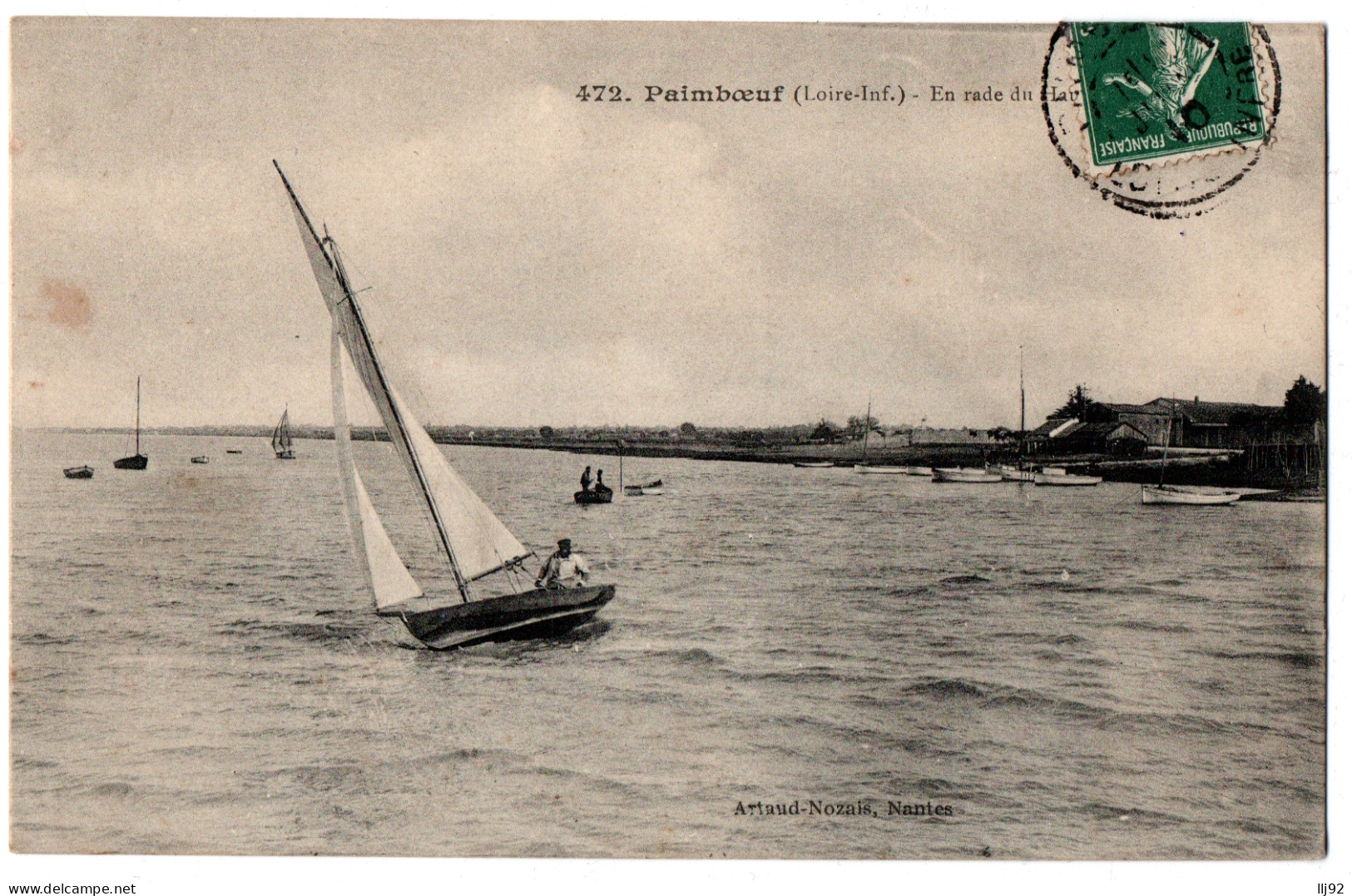 CPA 44 - PAIMBOEUF (Loire Atlantique) - 472. En Rade Du Haut Paimboeuf (voilier) - Paimboeuf