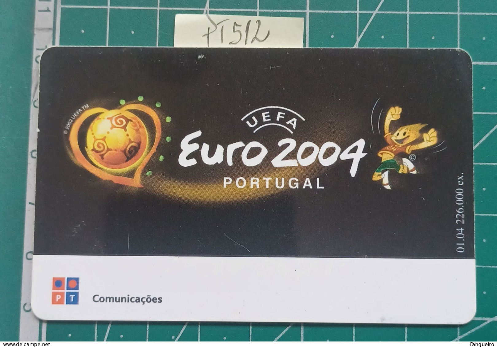 PORTUGAL USED PHONECARD PT512 - FOOTBALL EURO 2004 - EUFA - KINAS - Portogallo