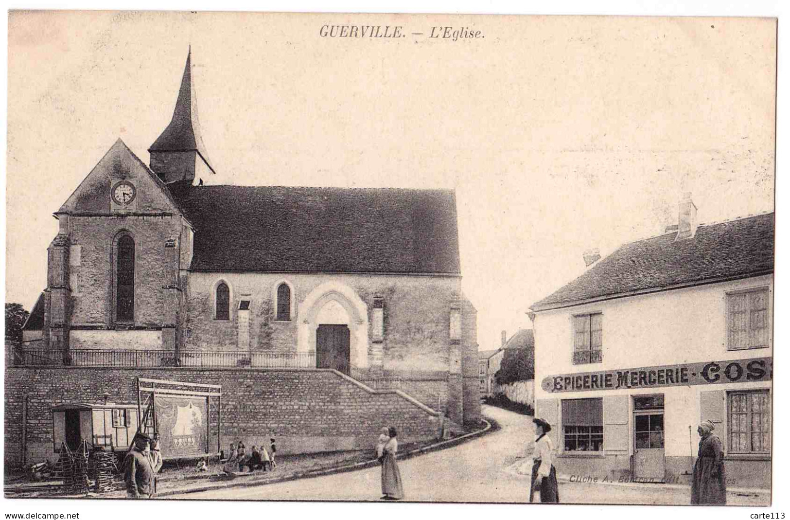 78 - B1144CPA - GUERVILLE - L'église - Parfait état - YVELINES - Guerville