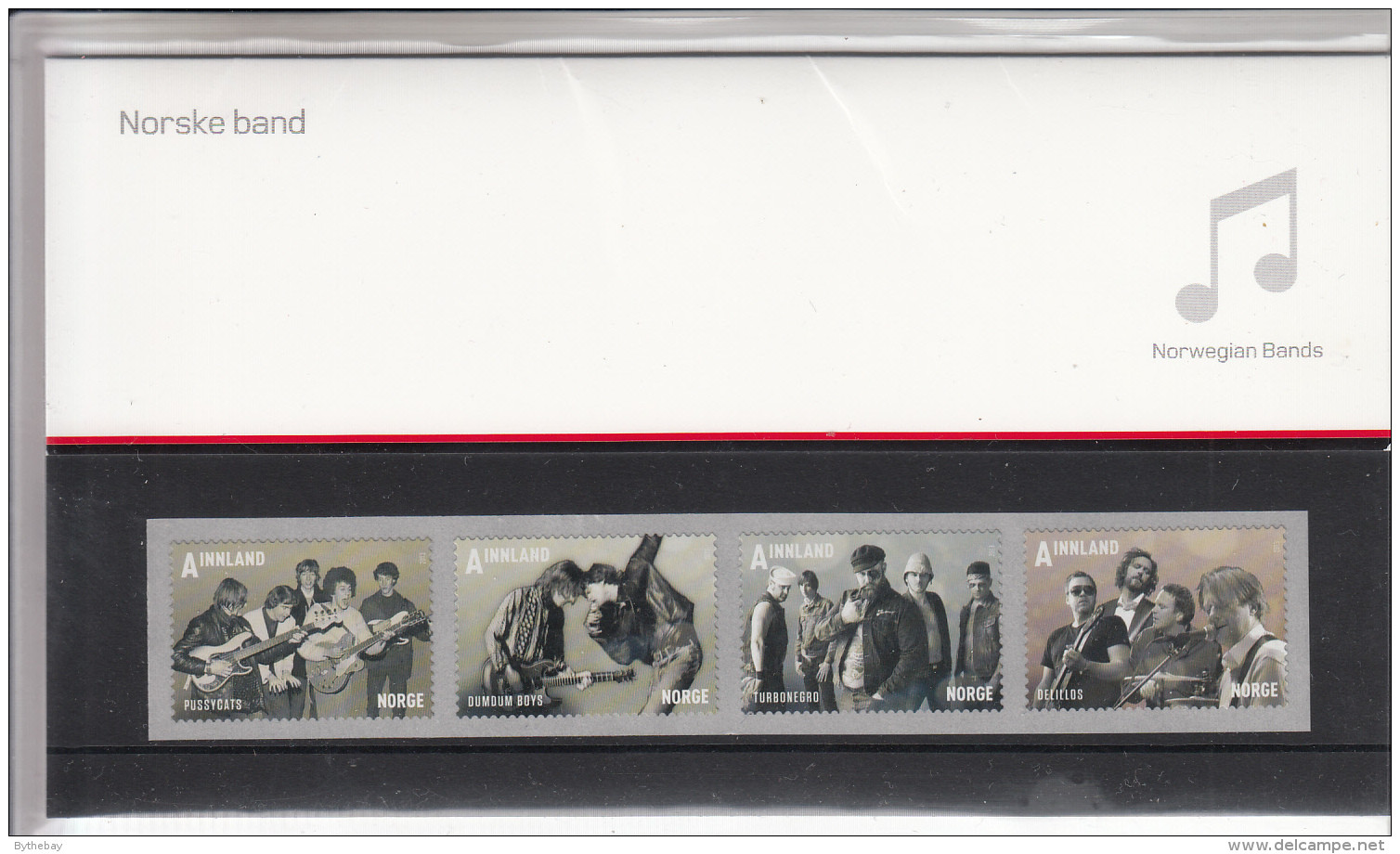 Norway 2013 Presentation Pack Strip Of 4 A Innland Norwegian Bands - Unused Stamps