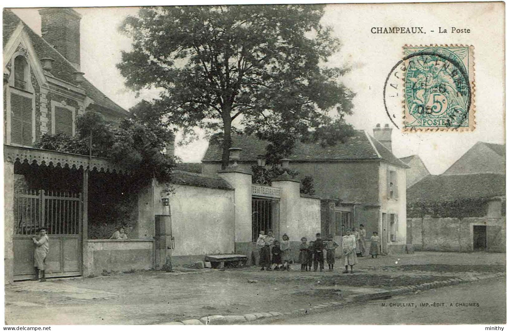 CHAMPEAUX  -  La Poste - Mormant