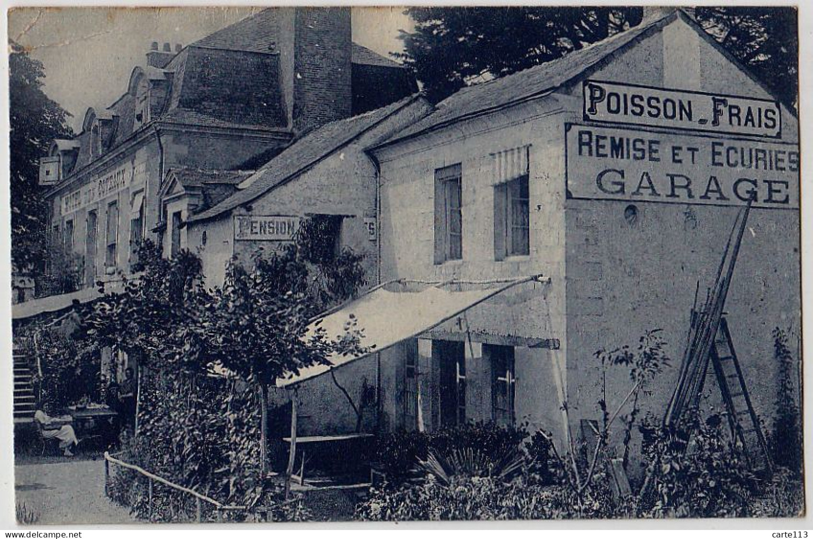 44 - B17271CPA - MAUVES SUR LOIRE - Hotel Des Coteaux - Passage A Niveau - Carte Publicitaire - Bon état - LOIRE-ATLANTI - Mauves-sur-Loire