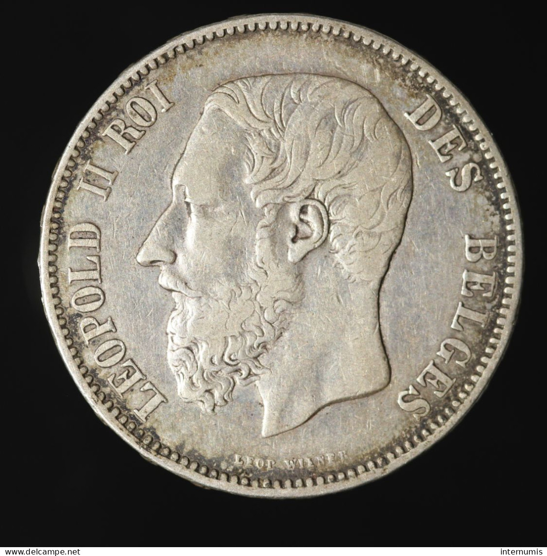  Belgique / Belgium, Leopold II, 5 Francs, 1875, , Argent (Silver), TTB (EF),
KM#24 - 5 Frank