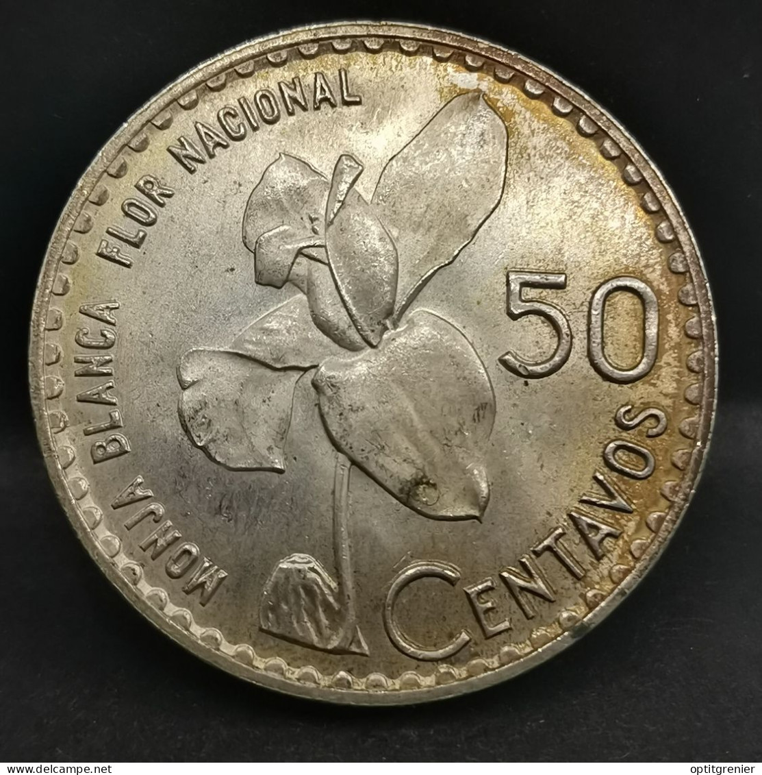 50 CENTAVOS ARGENT 1962 GUATEMALA / SILVER - Guatemala