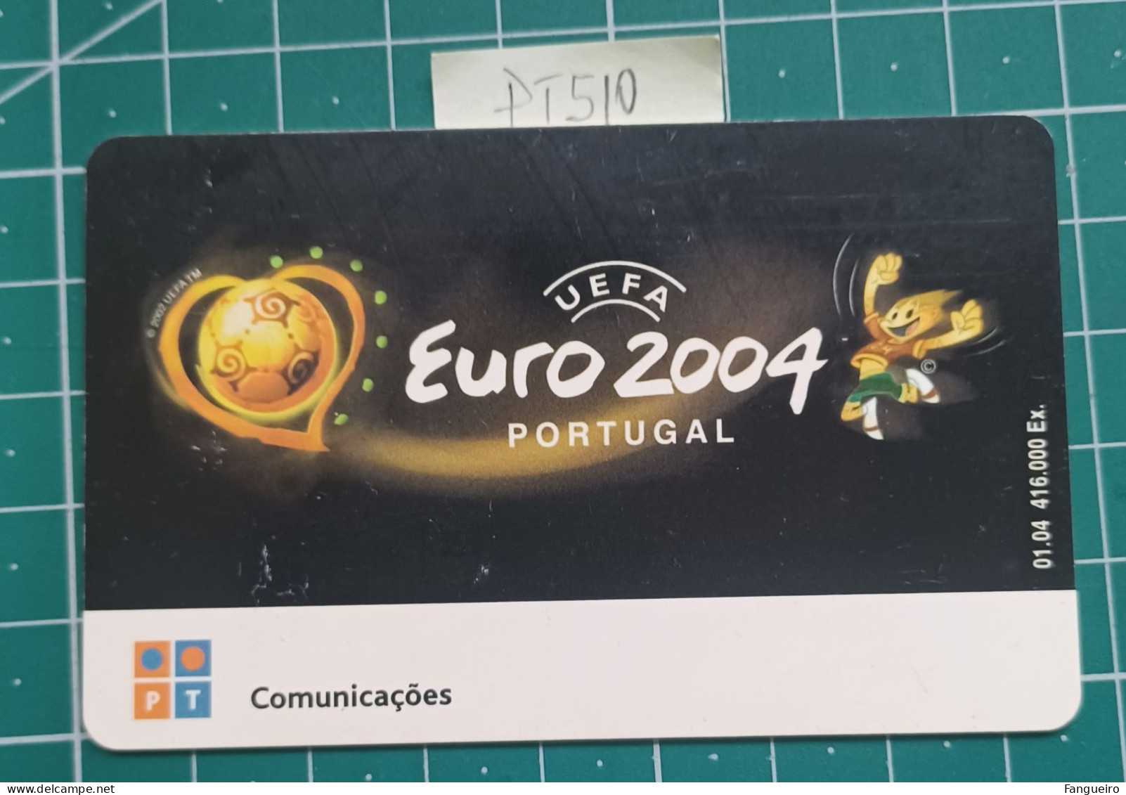 PORTUGAL USED PHONECARD PT510 - FOOTBALL EURO 2004 - EUFA - KINAS - Portogallo