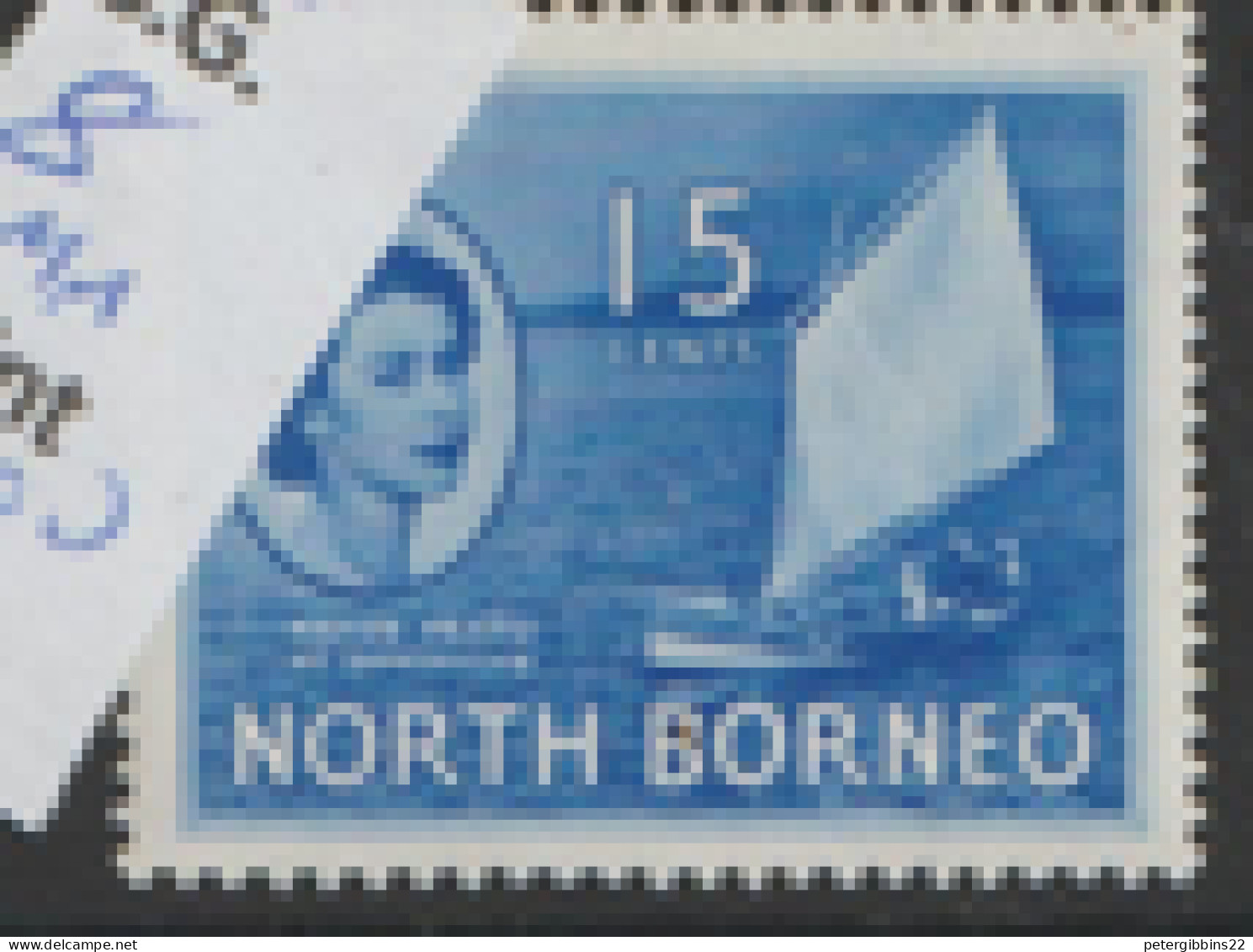 North Borneo  1954 SG  379  15c  Mounted Mint - North Borneo (...-1963)