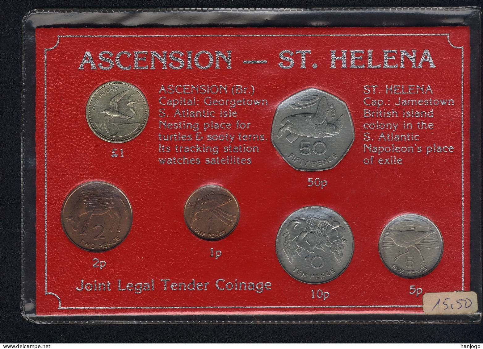 St. Helena + Ascension, Satz 1984, UNC In Case Of Issue - Sainte-Hélène