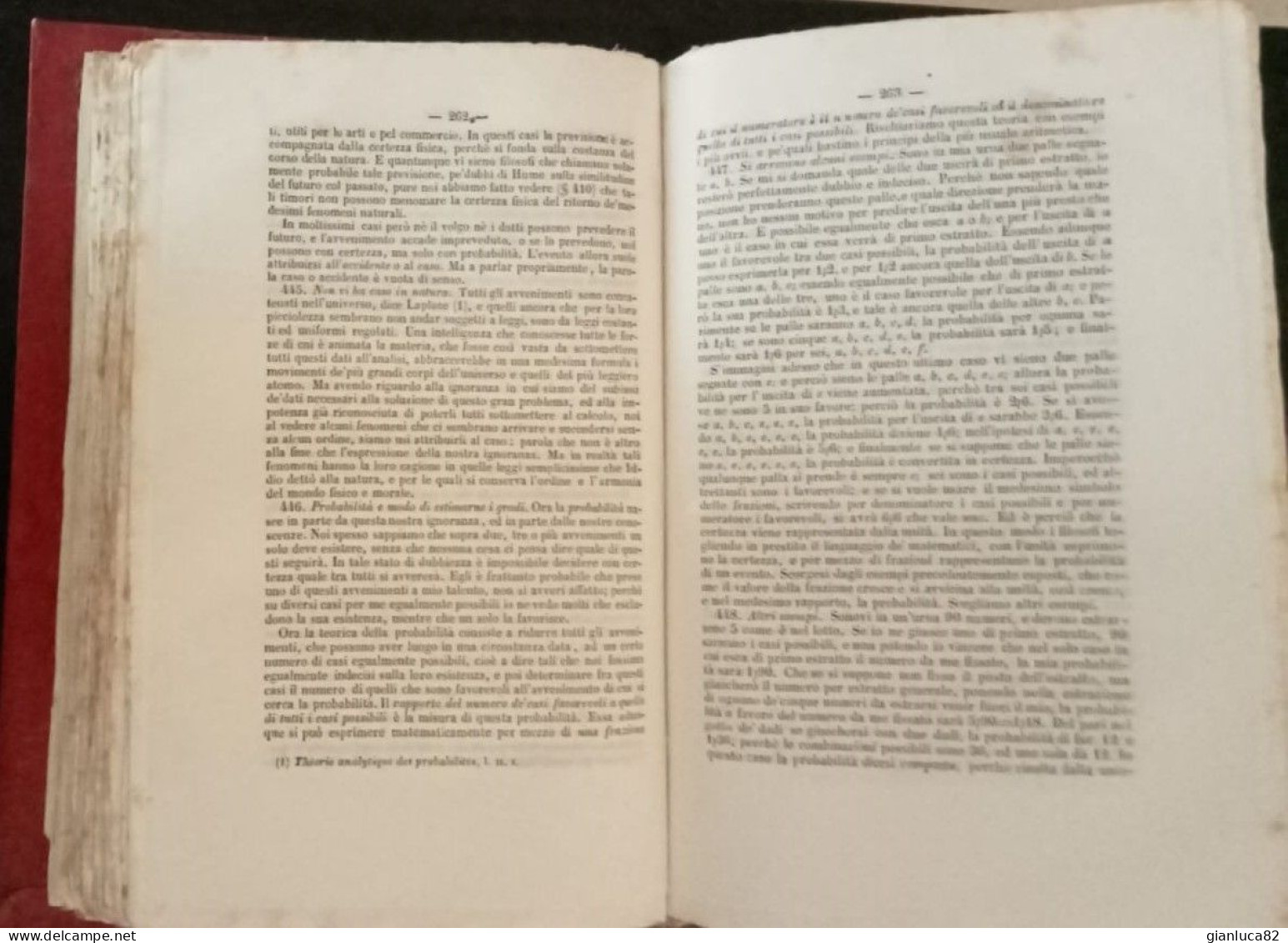 Elementi Di Filosofia Di S. Mancino 1851 V.1 Ed. G. Rondinella Napoli (BV02) Come Da Foto - Livres Anciens