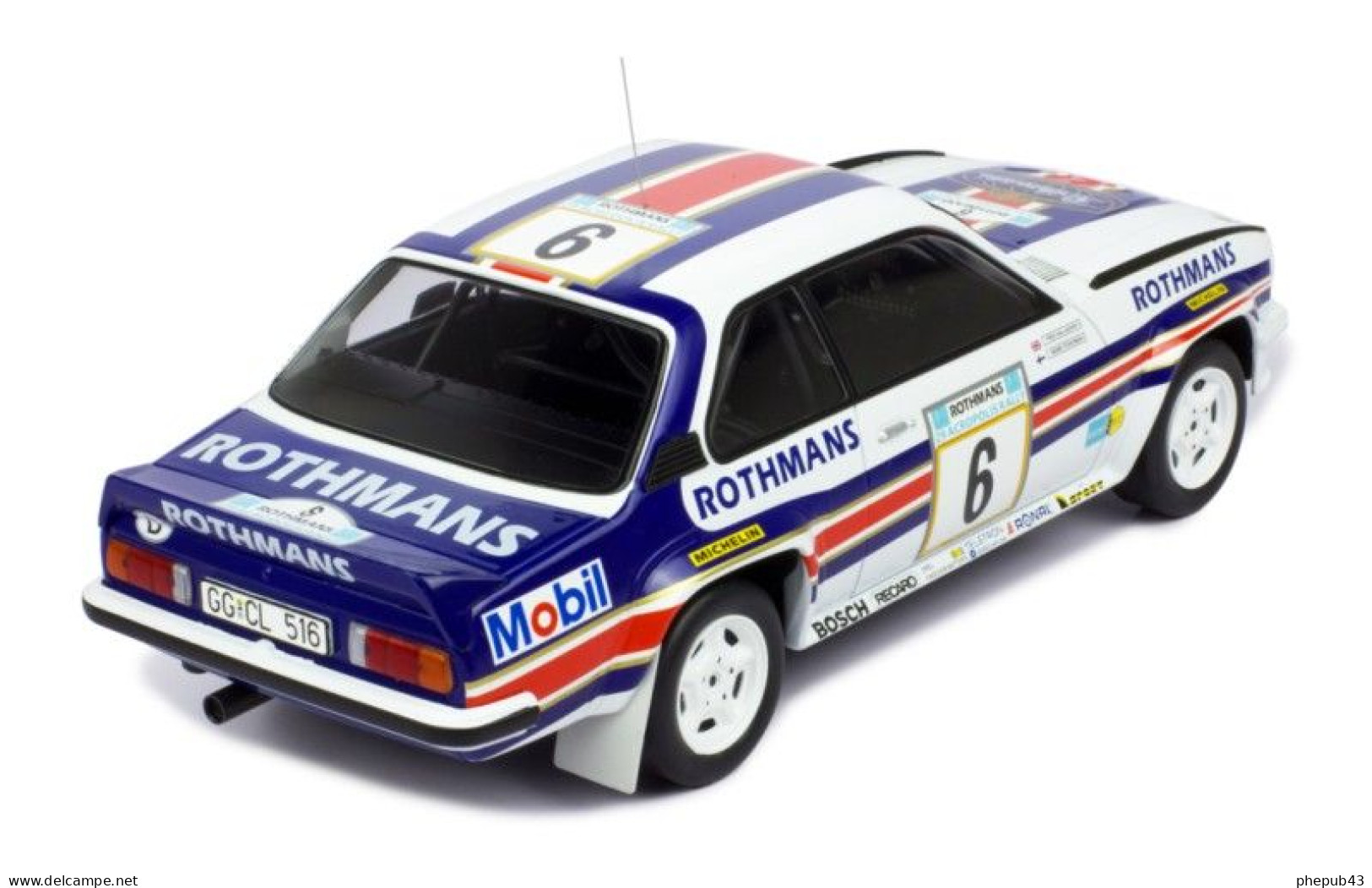 Opel Ascona B 400 - Team Opel Rothmans - Harry Toivonnen/Fred Gallagher - Rally Acropolis 1982 #6 - Ixo (1:18) - Ixo