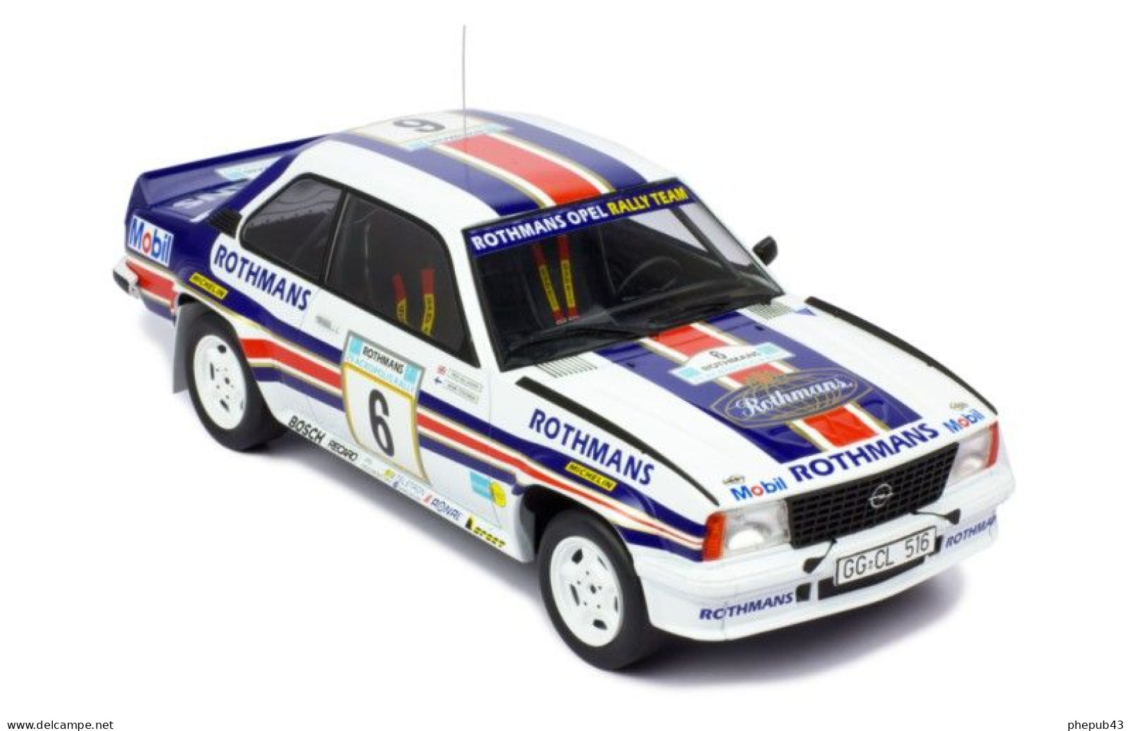 Opel Ascona B 400 - Team Opel Rothmans - Harry Toivonnen/Fred Gallagher - Rally Acropolis 1982 #6 - Ixo (1:18) - Ixo