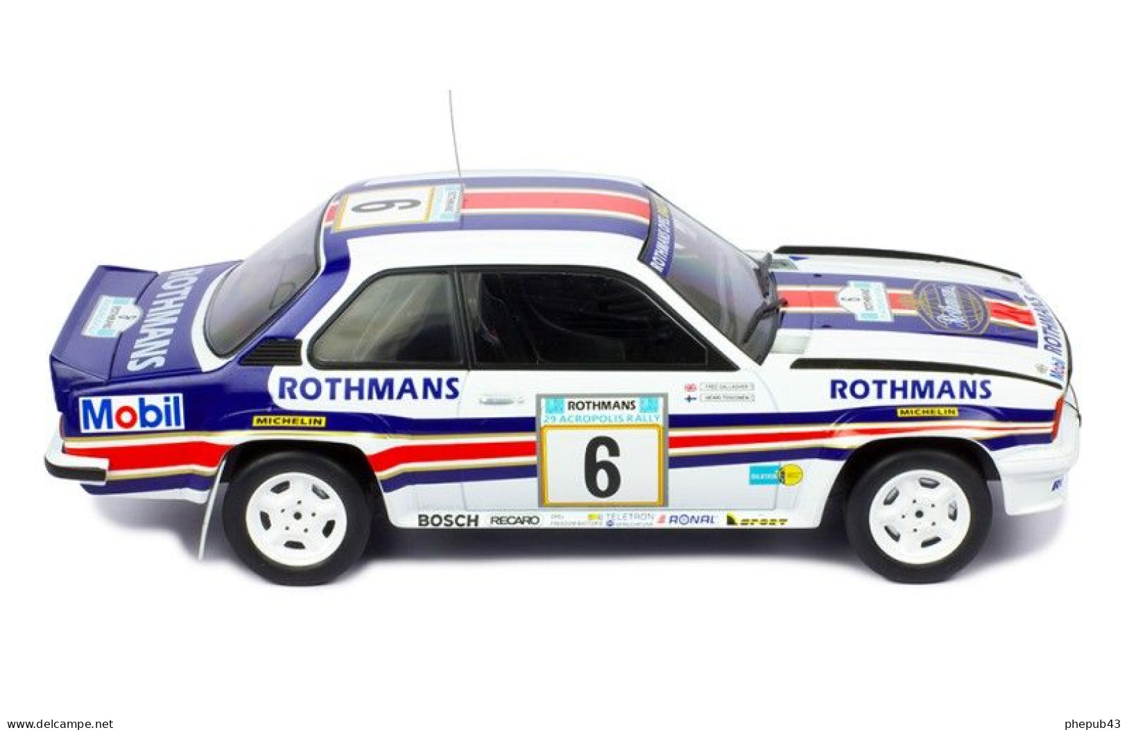 Opel Ascona B 400 - Team Opel Rothmans - Harry Toivonnen/Fred Gallagher - Rally Acropolis 1982 #6 - Ixo (1:18) - Ixo