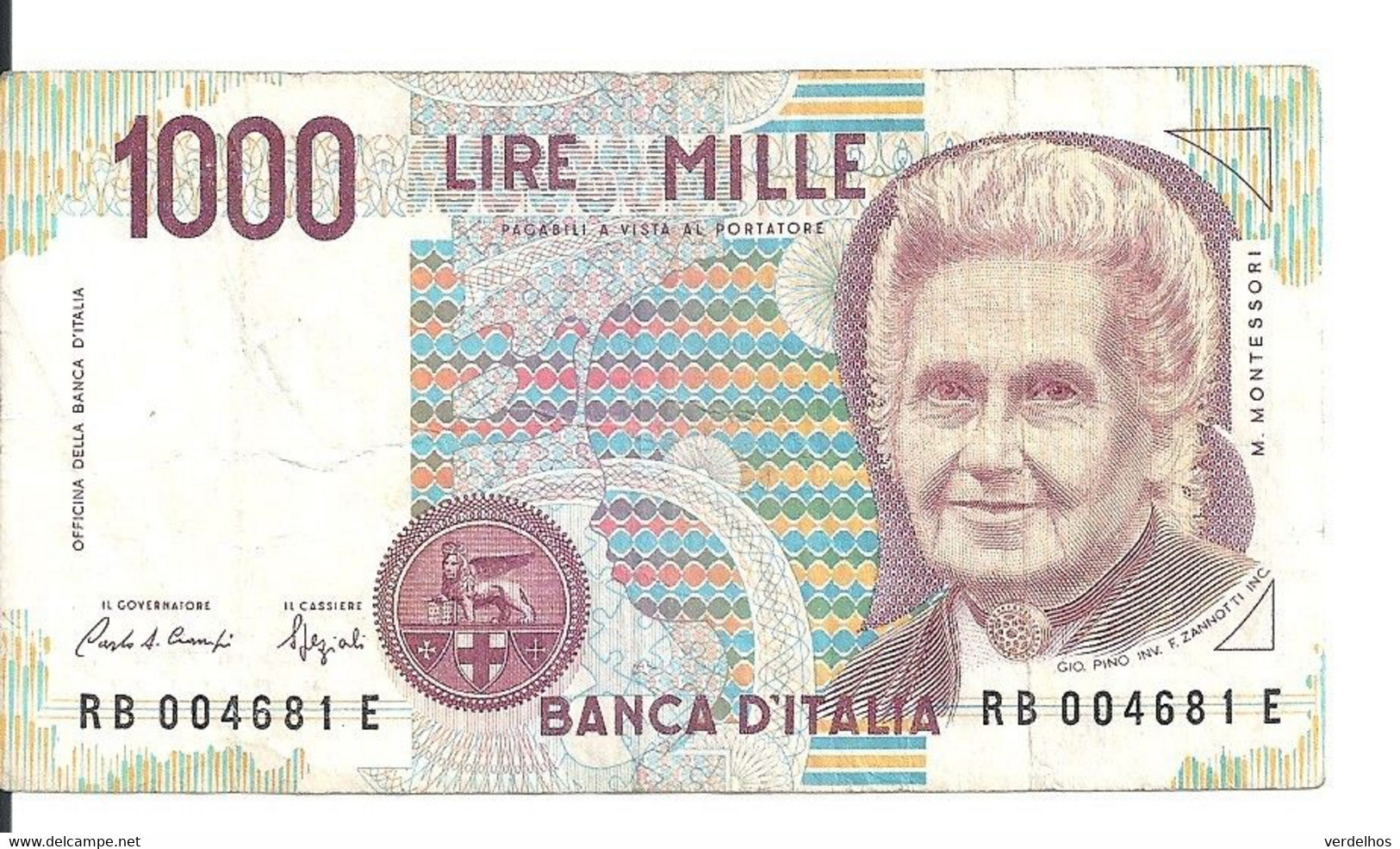 ITALIE 1000 LIRE 1990 VF P 114 A - 1.000 Lire