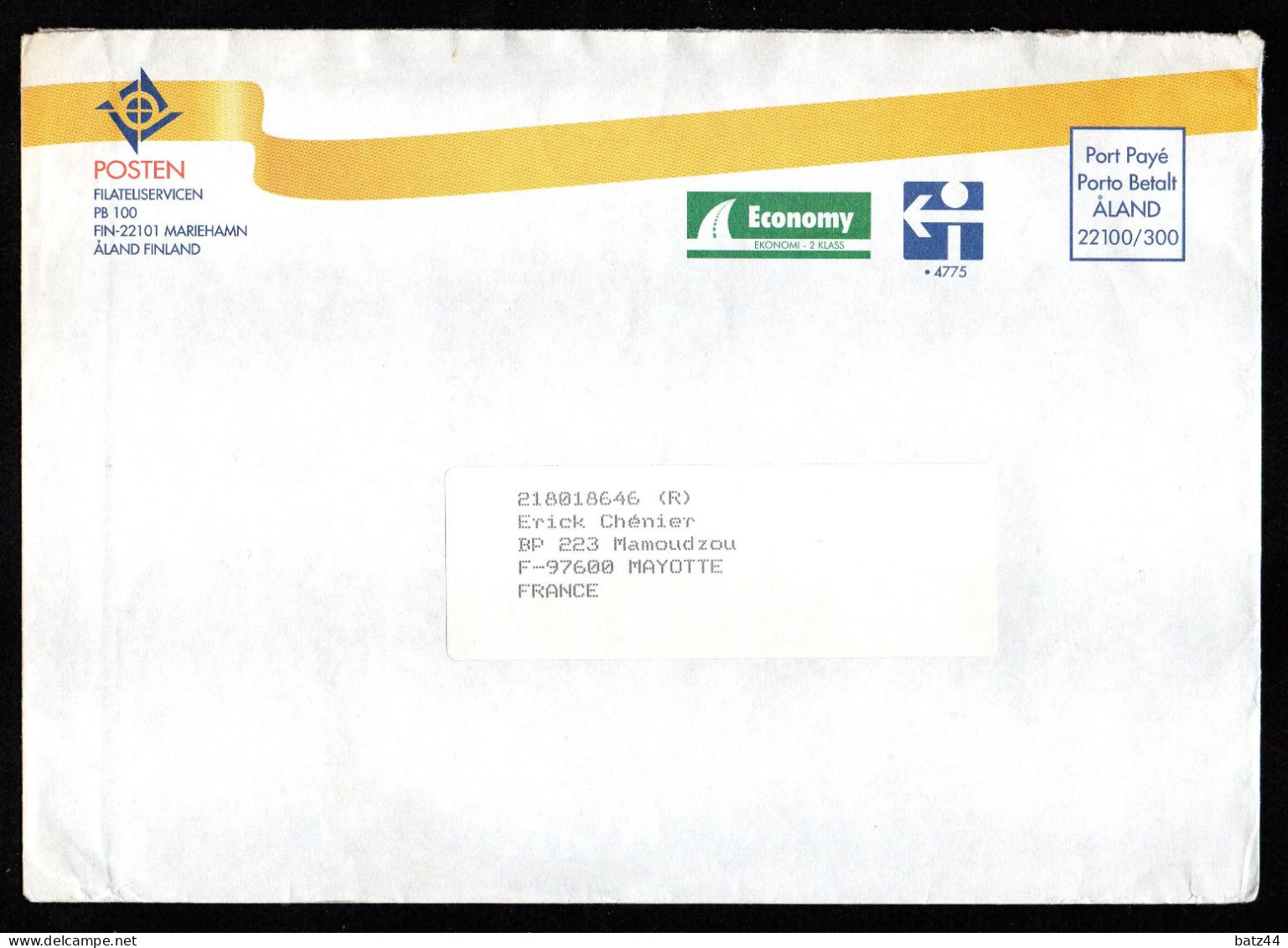 Aland 4 Enveloppe Port Payé , Pre Paid Cover ,  PP , Porto Betalt , - Aland