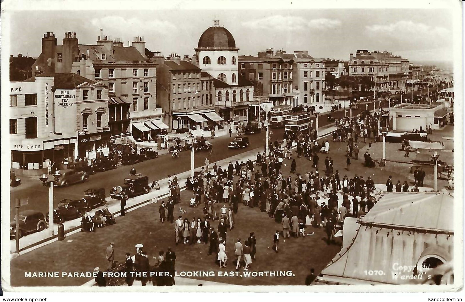 Worthing, Marine Parade From The Pier, Gelaufen - Worthing