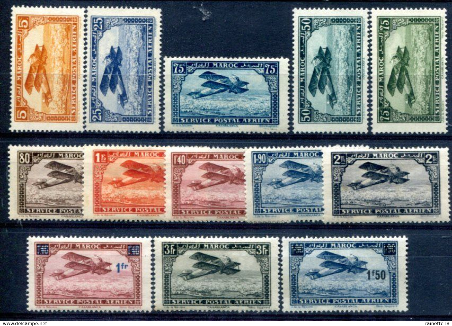 Maroc       PA  1/11 *- 32/33 * - Airmail