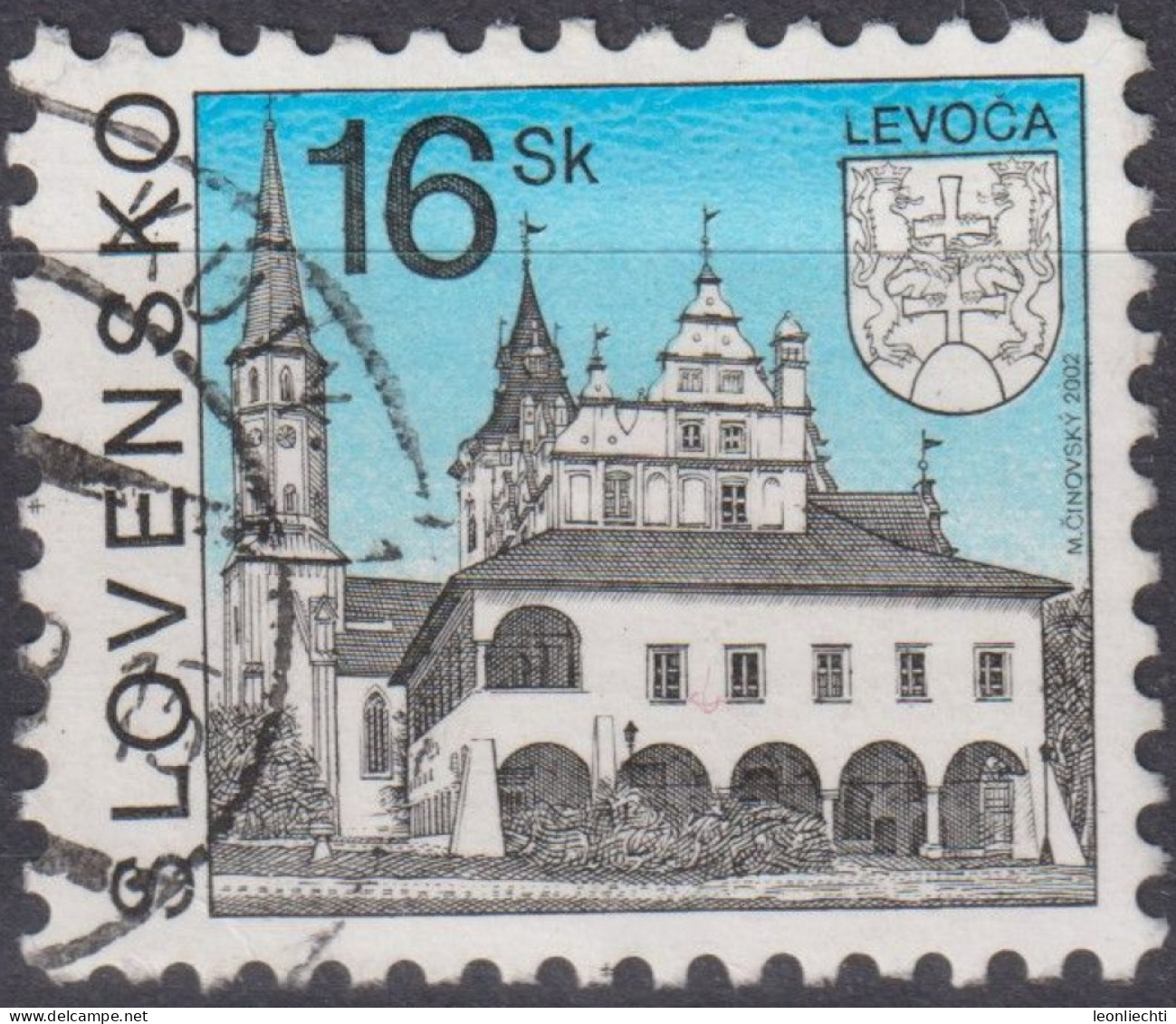 2002 Slowakische Republik ° Mi:SK 422, Sn:SK 402, Yt:SK 367, Levoča - Oblitérés